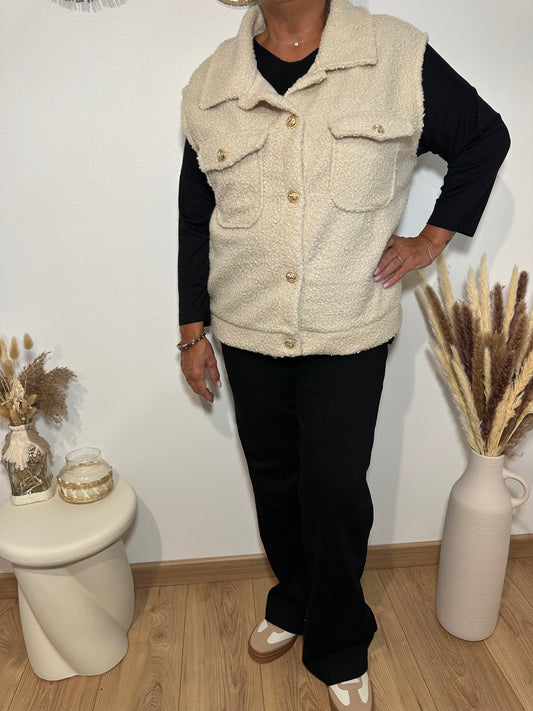 Veste Teddy beige