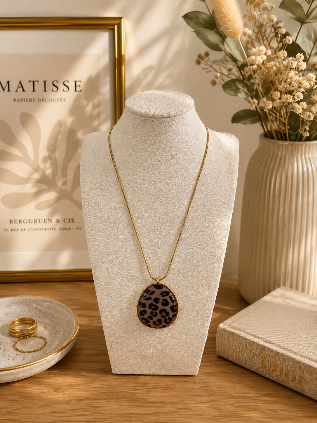 Collier léopard