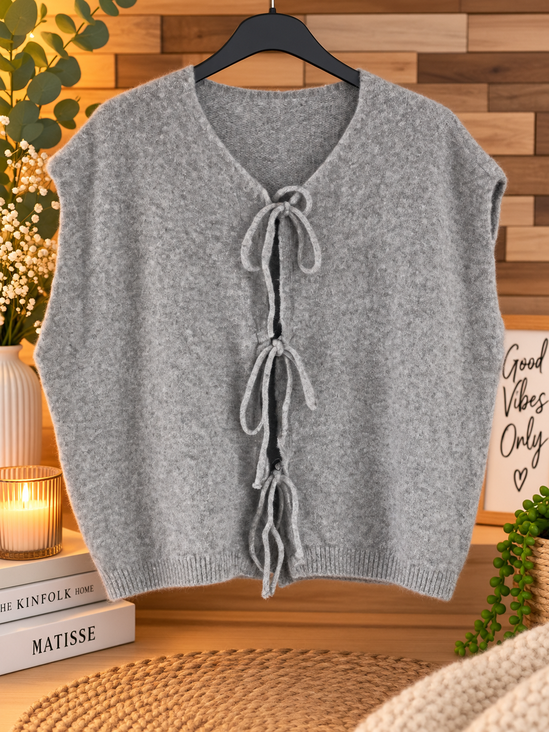 Gilet sans manches gris