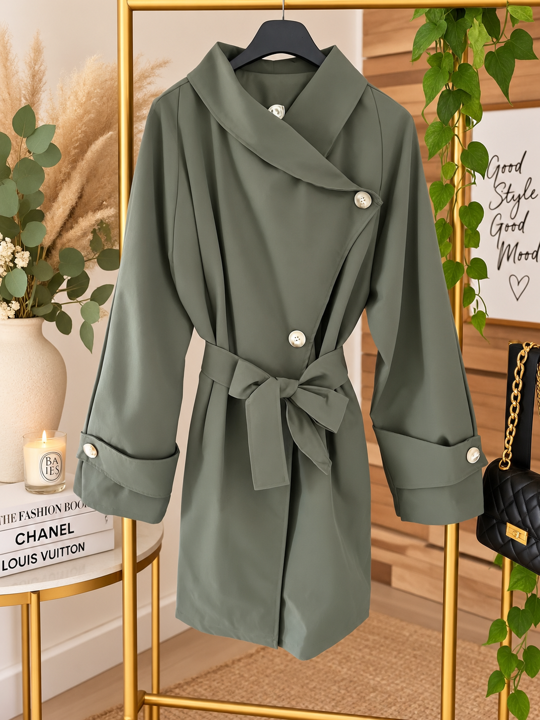 Trench kaki