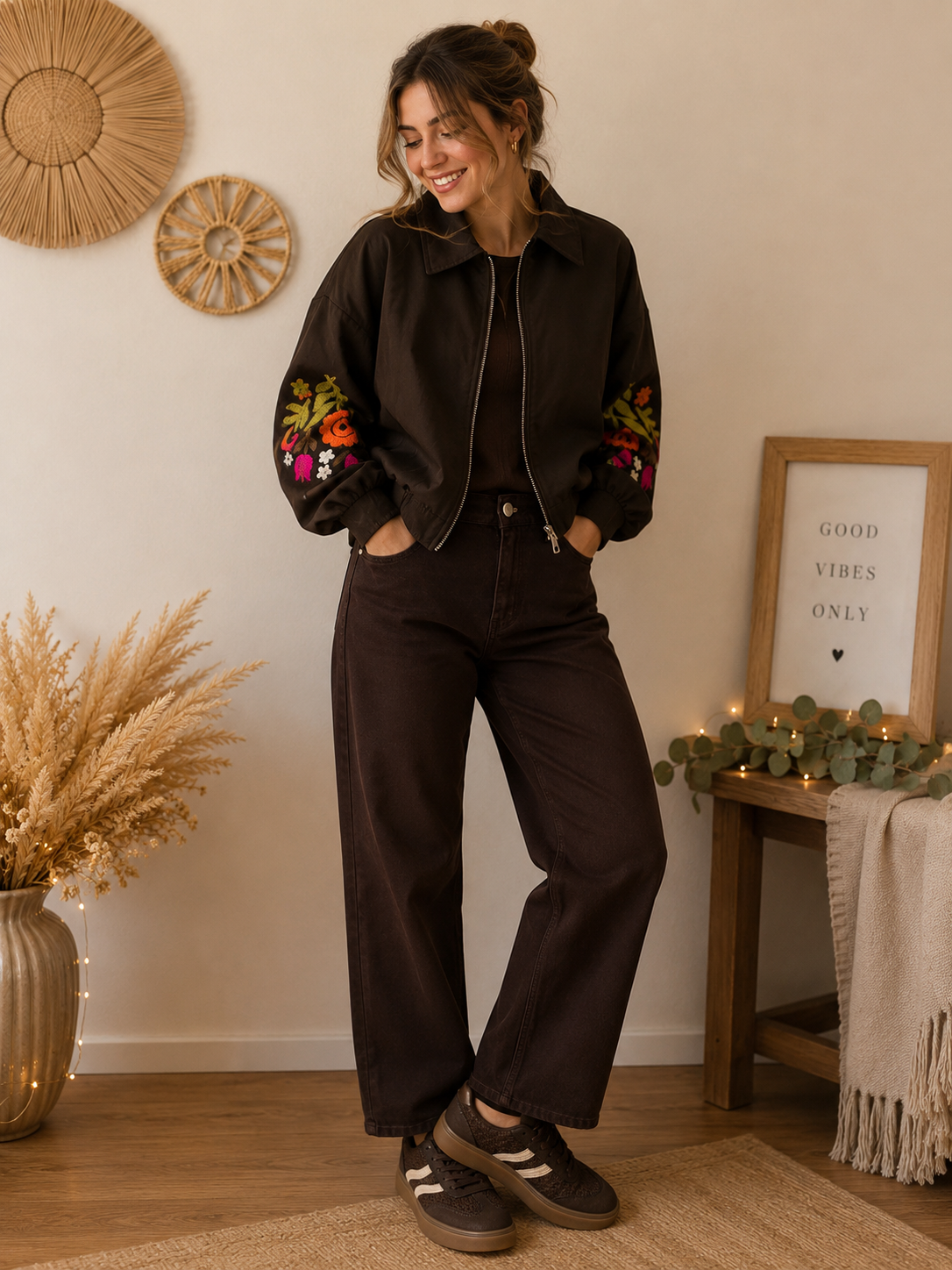 Veste Bombers marron