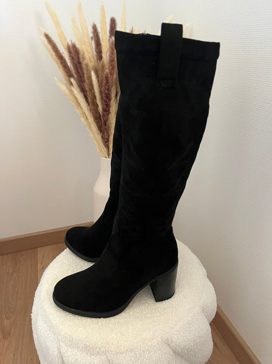 Botte haute noir