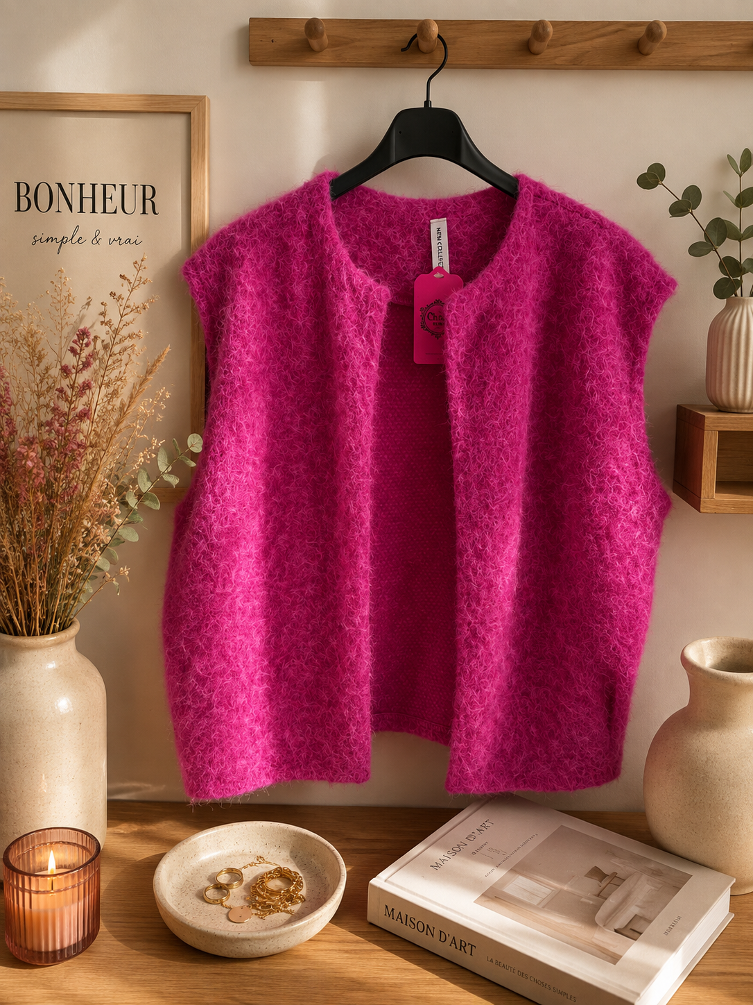 Gilet rose