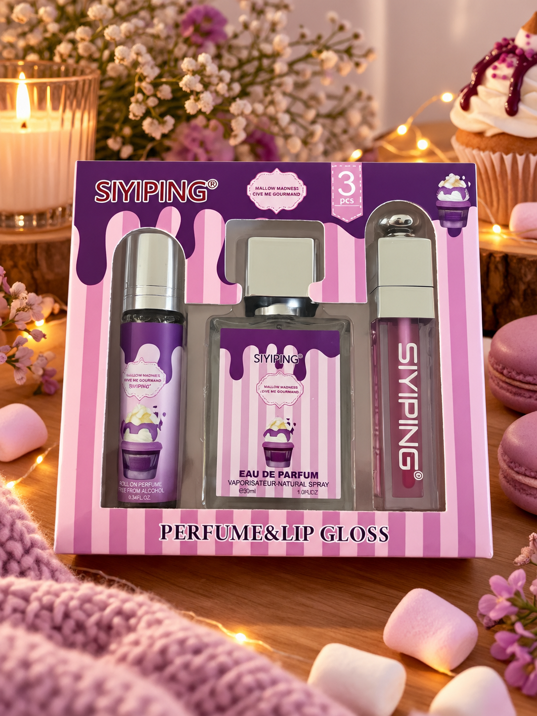 Coffret parfum & Gloss marshmallow