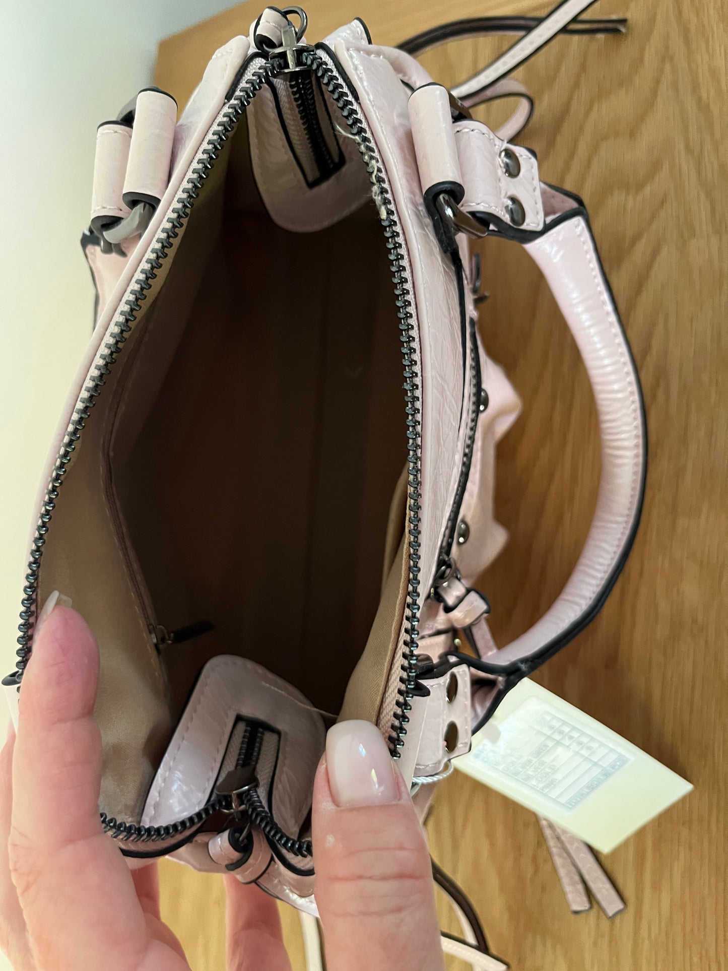 Sac à main rose pastel