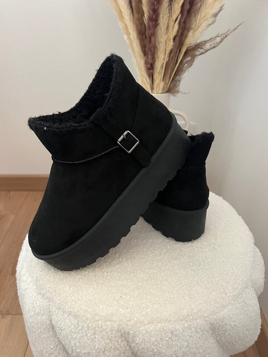 Bottine fourré noir