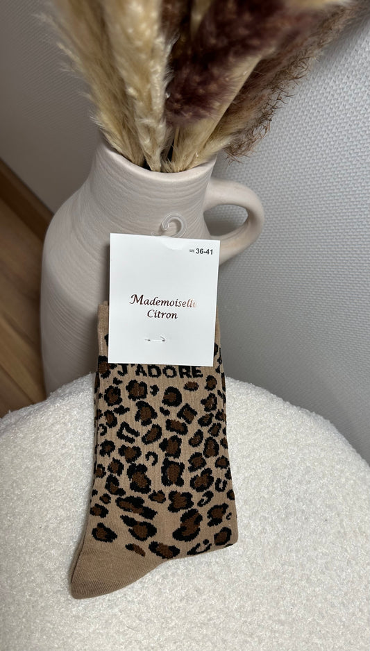 Chaussette léopard