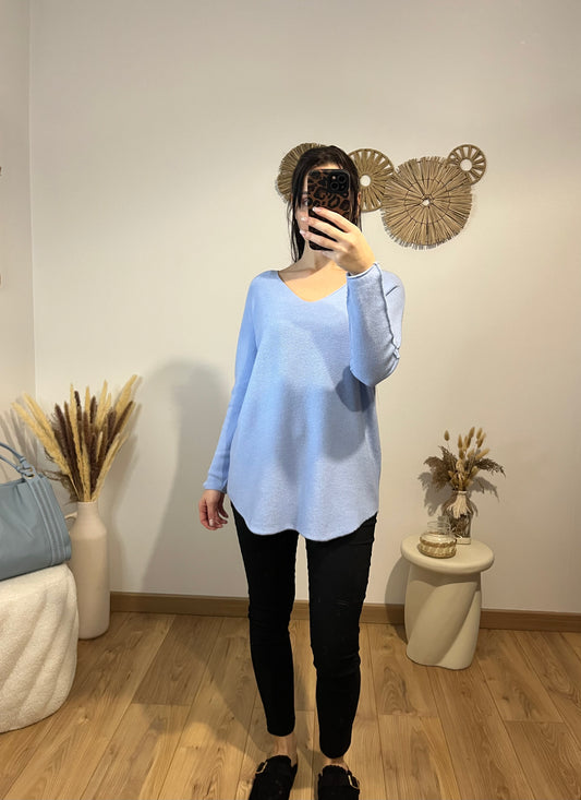 Pull bleu ciel