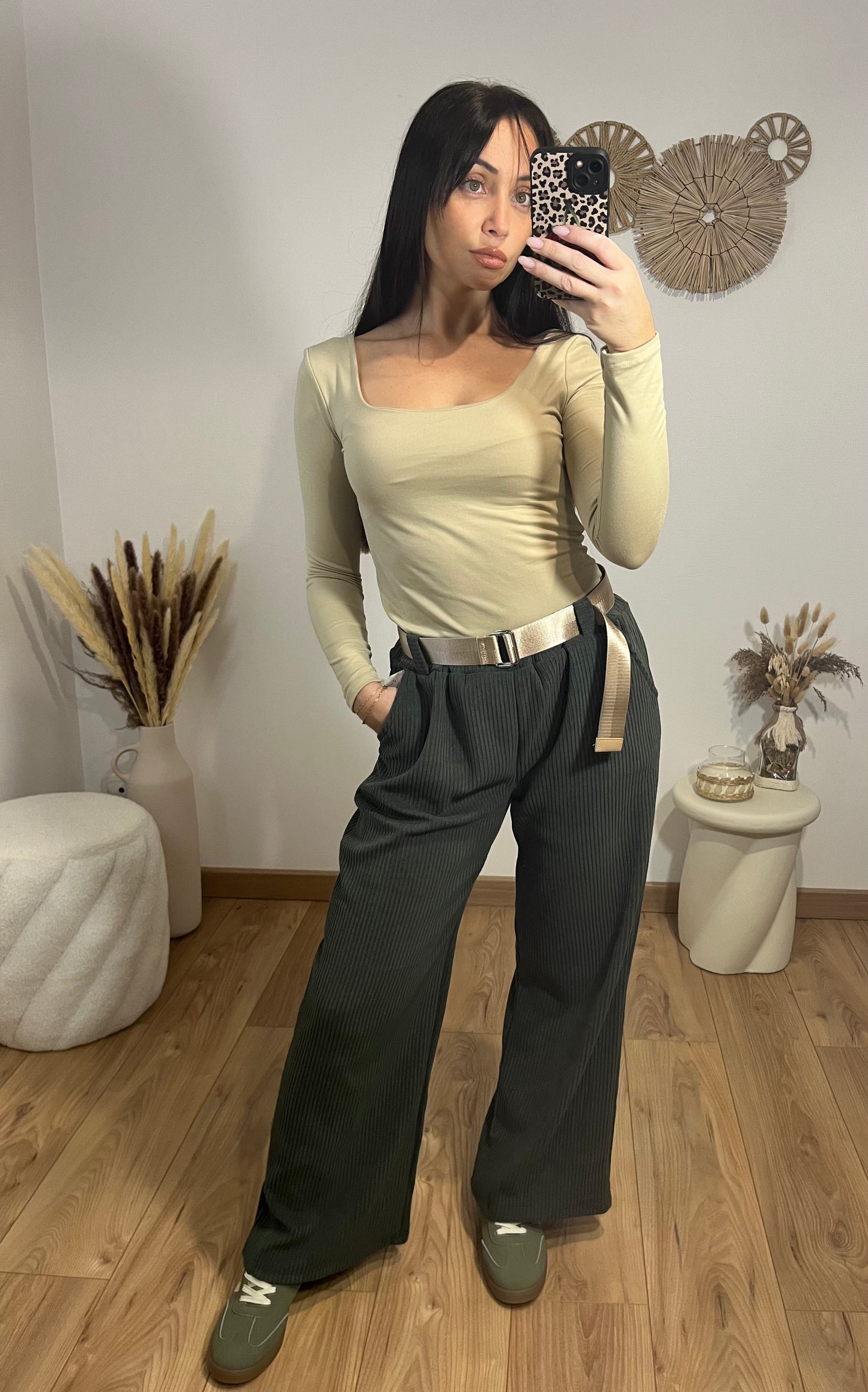 Pantalon velours kaki